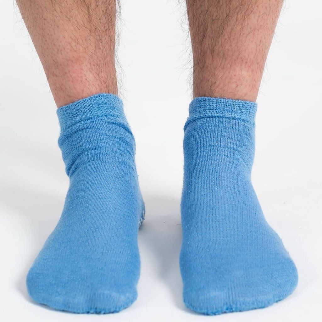 Hospital Grip Socks | Worn Blue Socks In Hospital? | Interweave