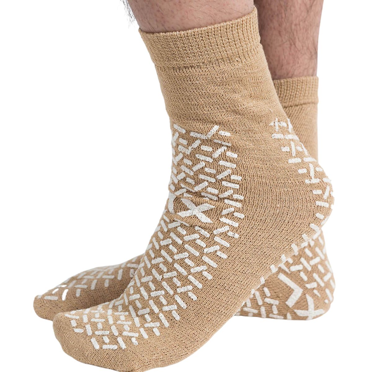 3 Pairs of Super Wide Socks With Non-Skid Grips for Swollen Feet