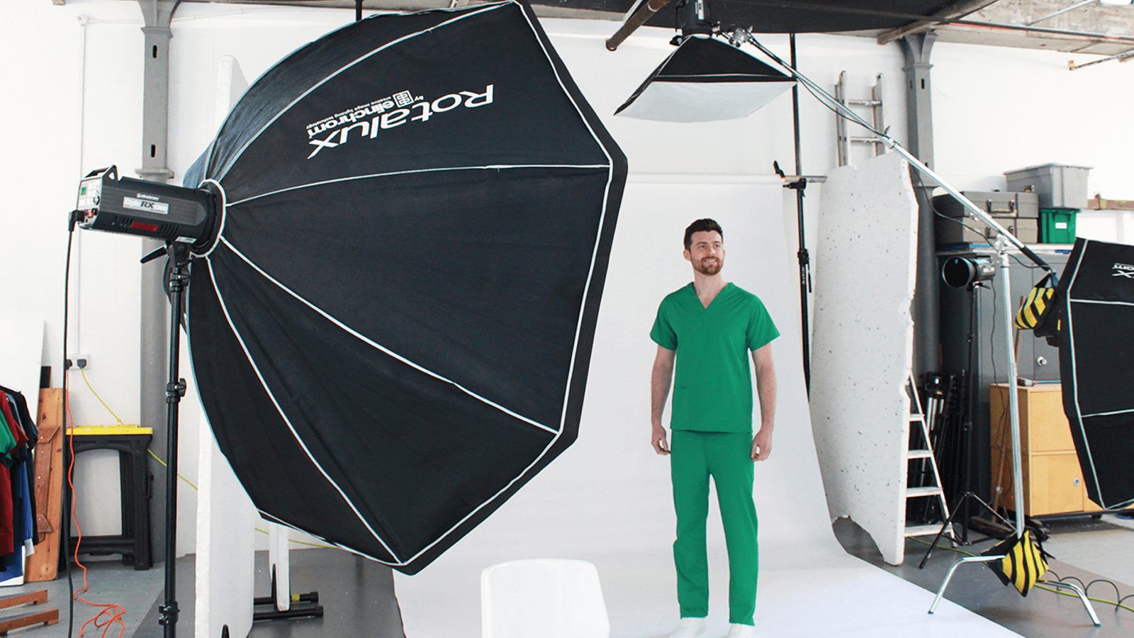 Scrubs photoshoot at Interweave | Join us on a photoshoot